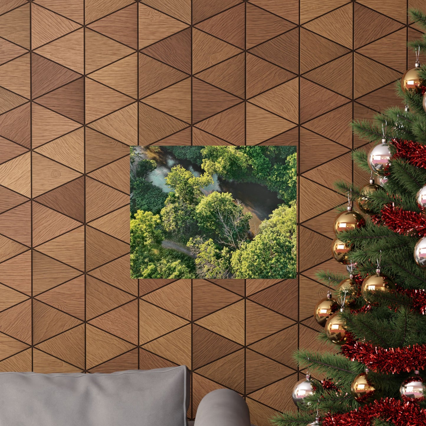 Hidden River — Schuylkill Confluence Aerial · Schuylkill Haven PA Wall Art