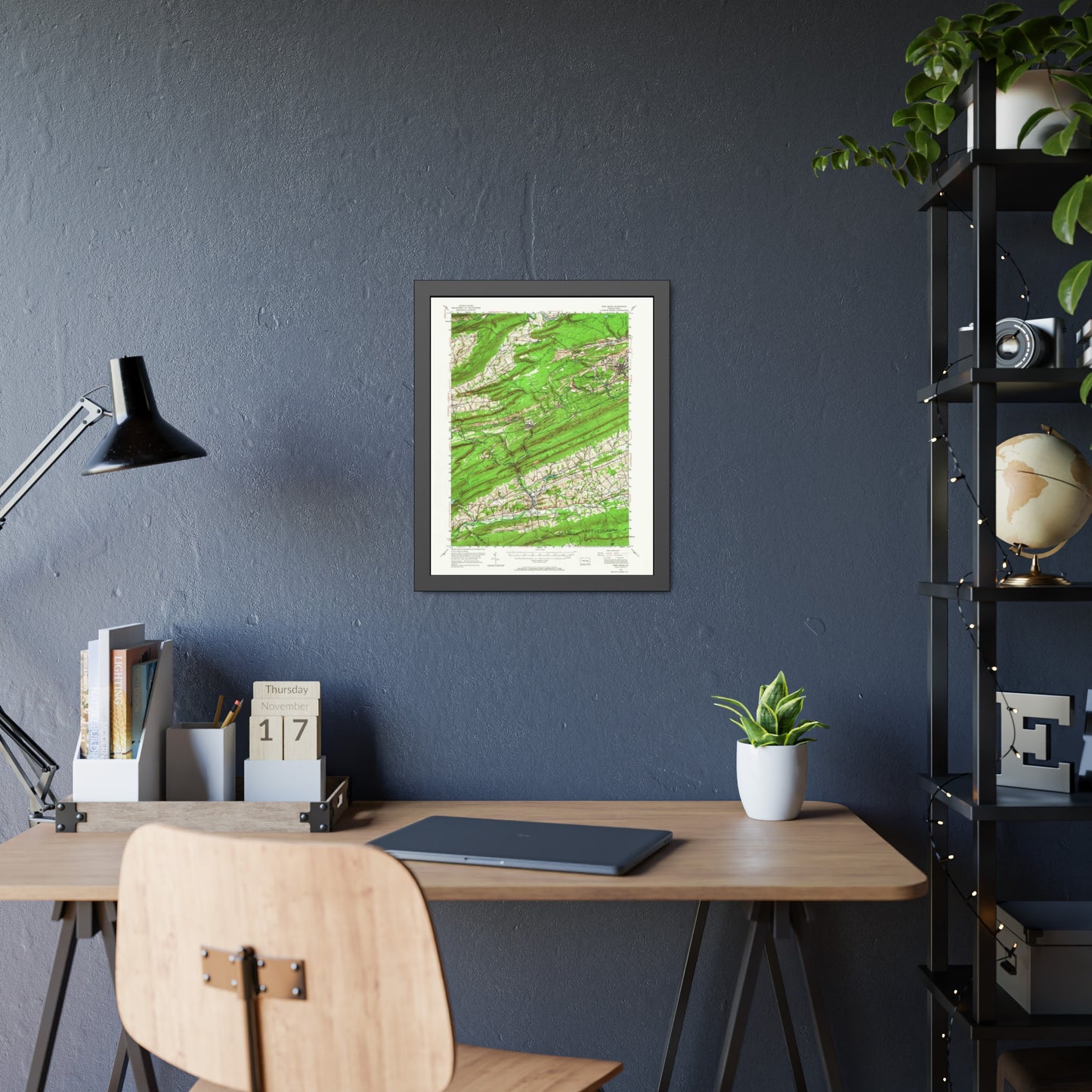 USGS Topographic Map — Pine Grove Quadrangle, 1955 — Framed