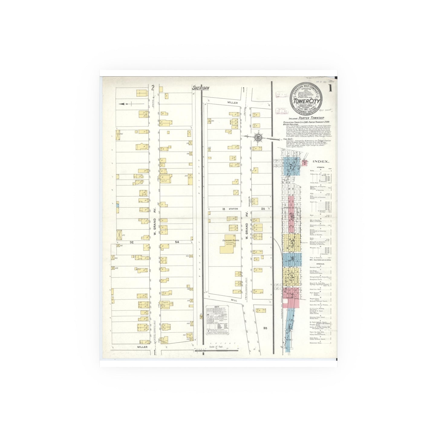 Sanborn Fire Insurance Maps — Tower City