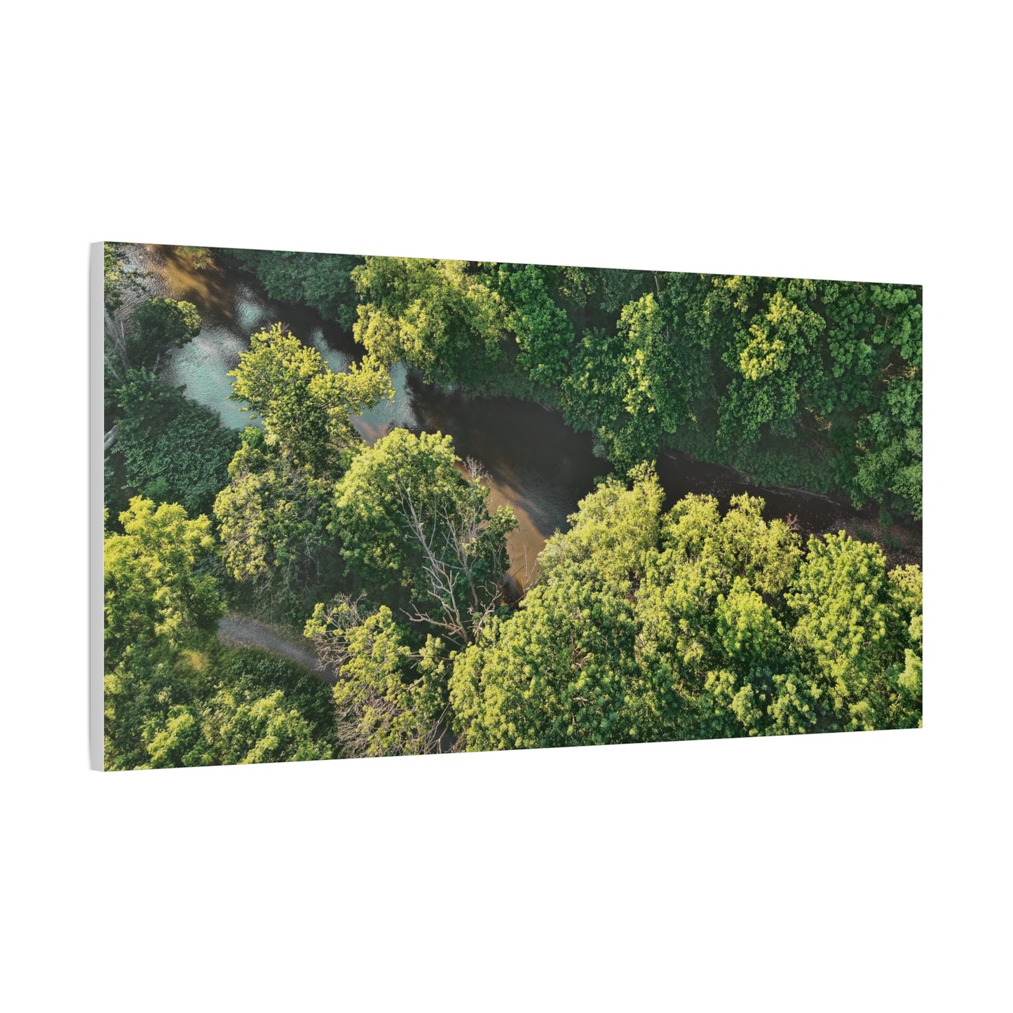 Hidden River — Schuylkill Confluence Aerial, Schuylkill Haven PA — Canvas