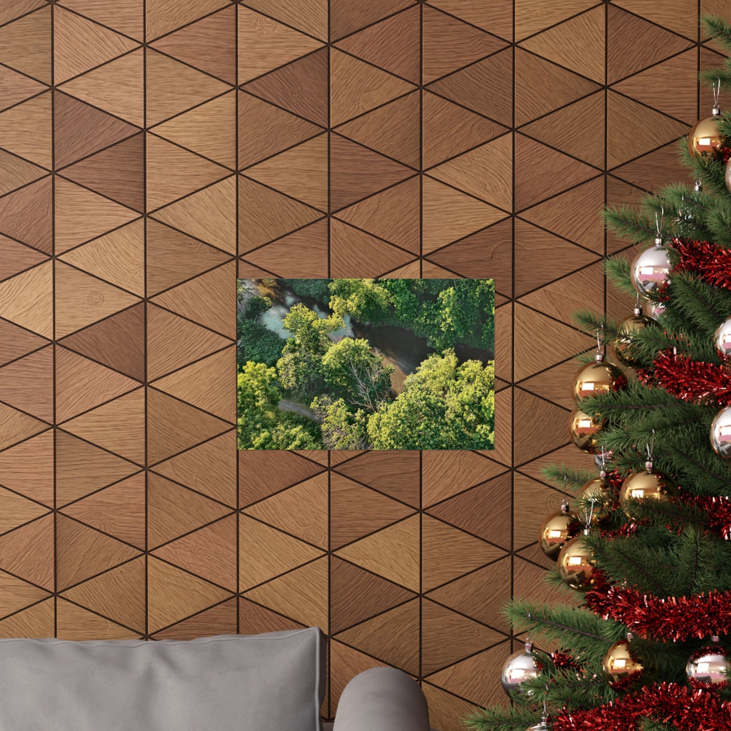 Hidden River — Schuylkill Confluence Aerial · Schuylkill Haven PA Wall Art