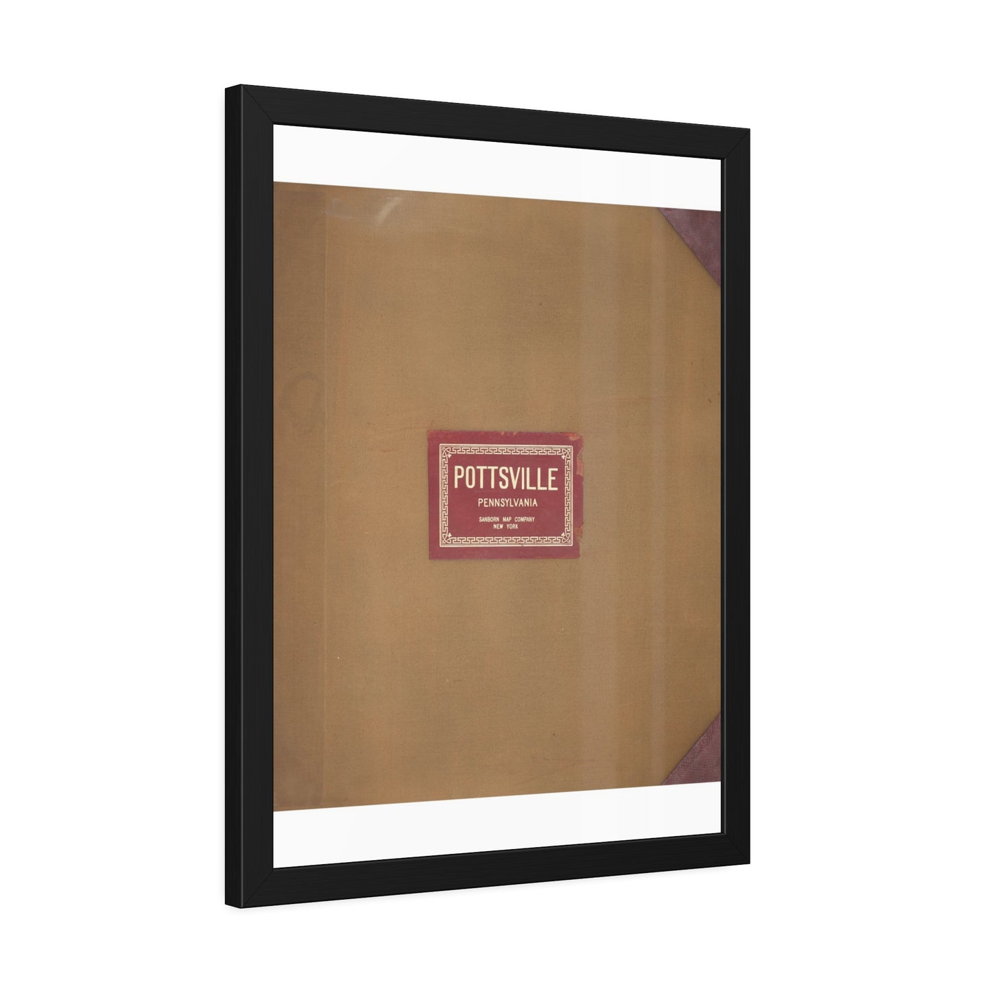 Sanborn Fire Insurance Maps — Pottsville — Framed