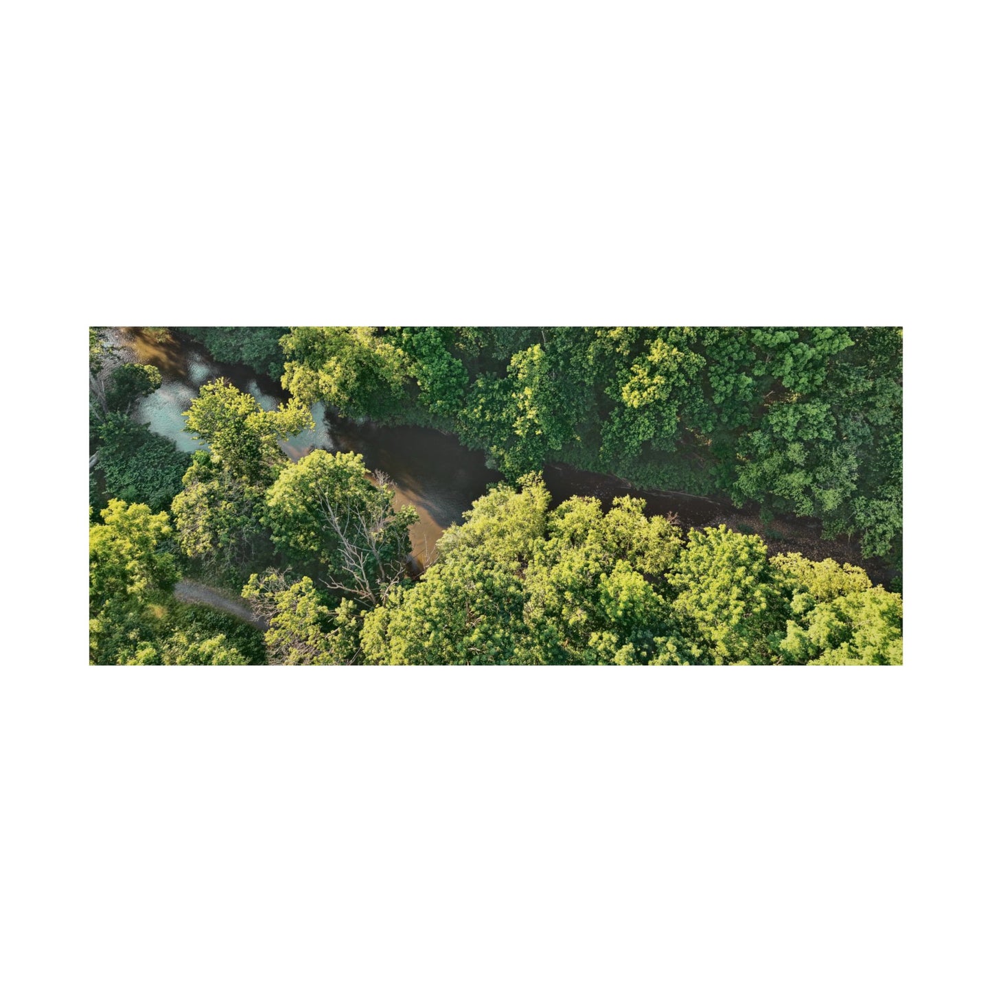 Hidden River — Schuylkill Confluence Aerial · Schuylkill Haven PA Wall Art