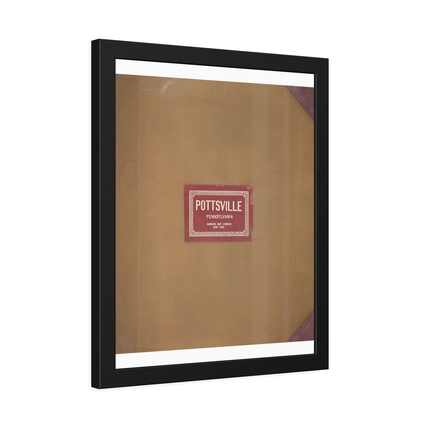 Sanborn Fire Insurance Maps — Pottsville — Framed