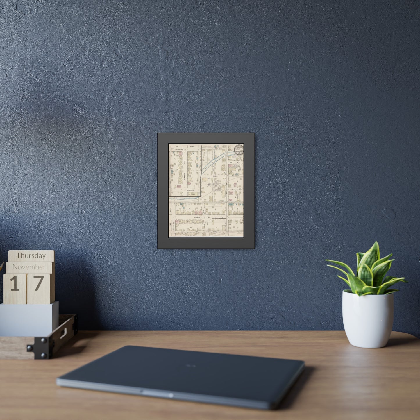 Sanborn Fire Insurance Maps — Girardville — Framed