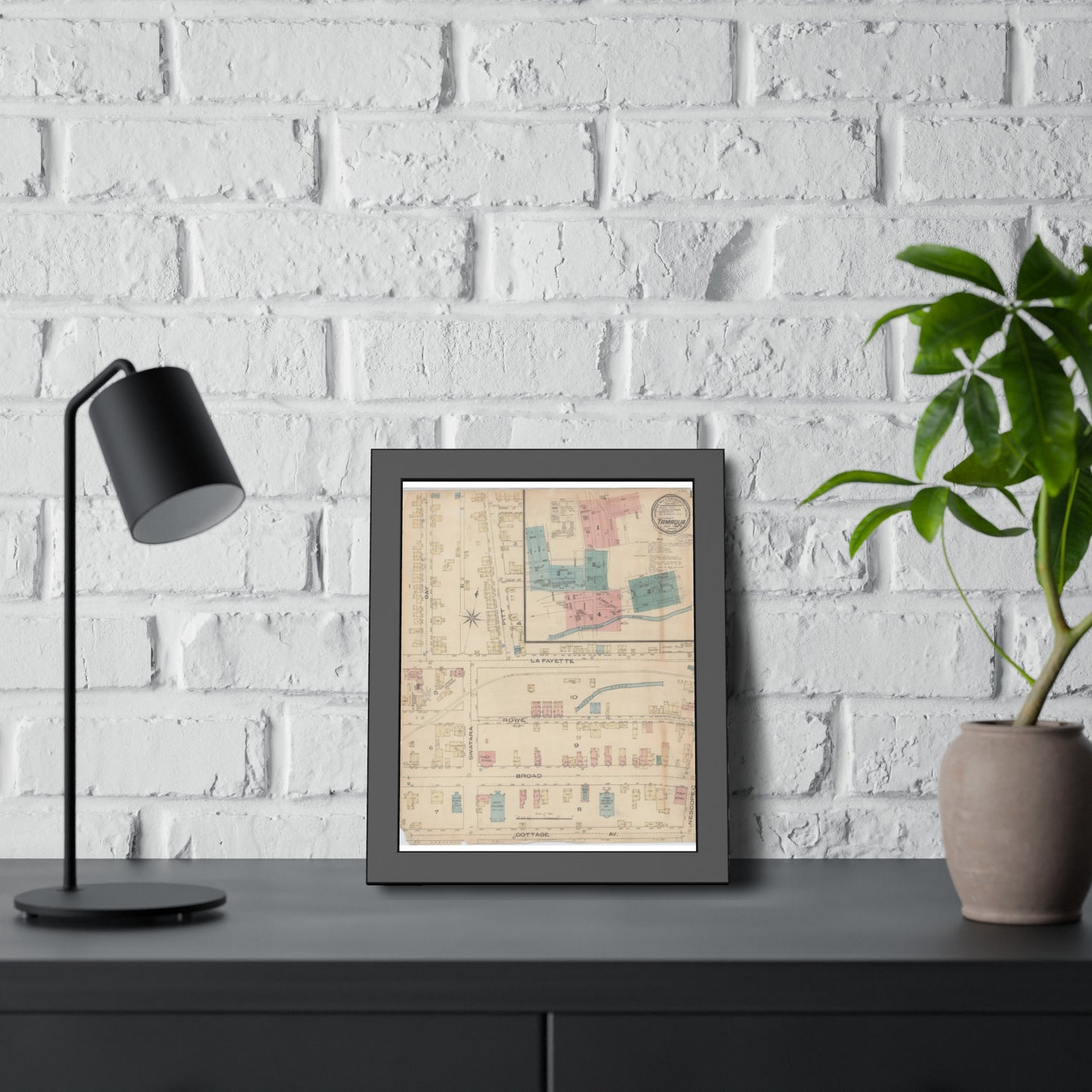 Sanborn Fire Insurance Maps — Tamaqua — Framed