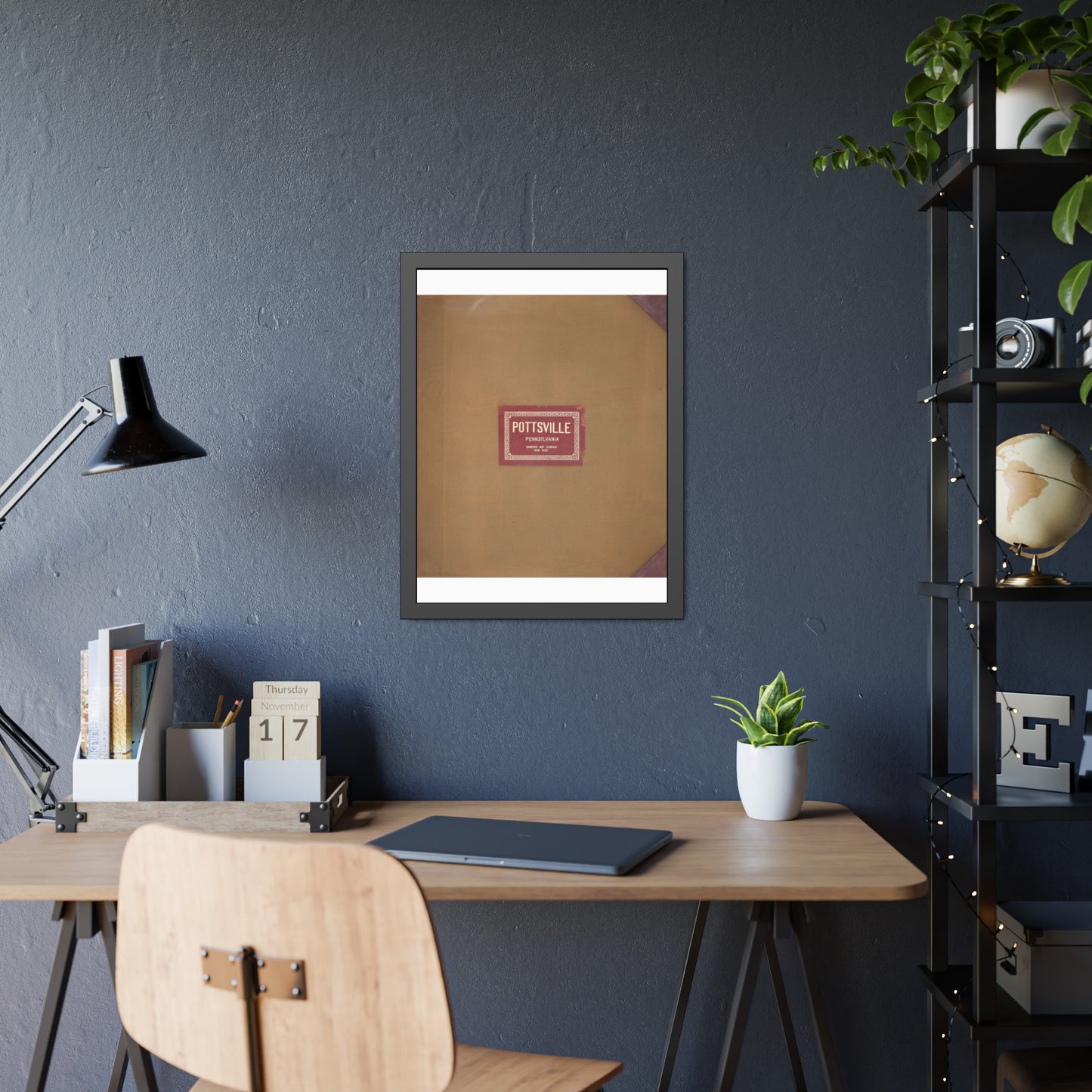 Sanborn Fire Insurance Maps — Pottsville — Framed