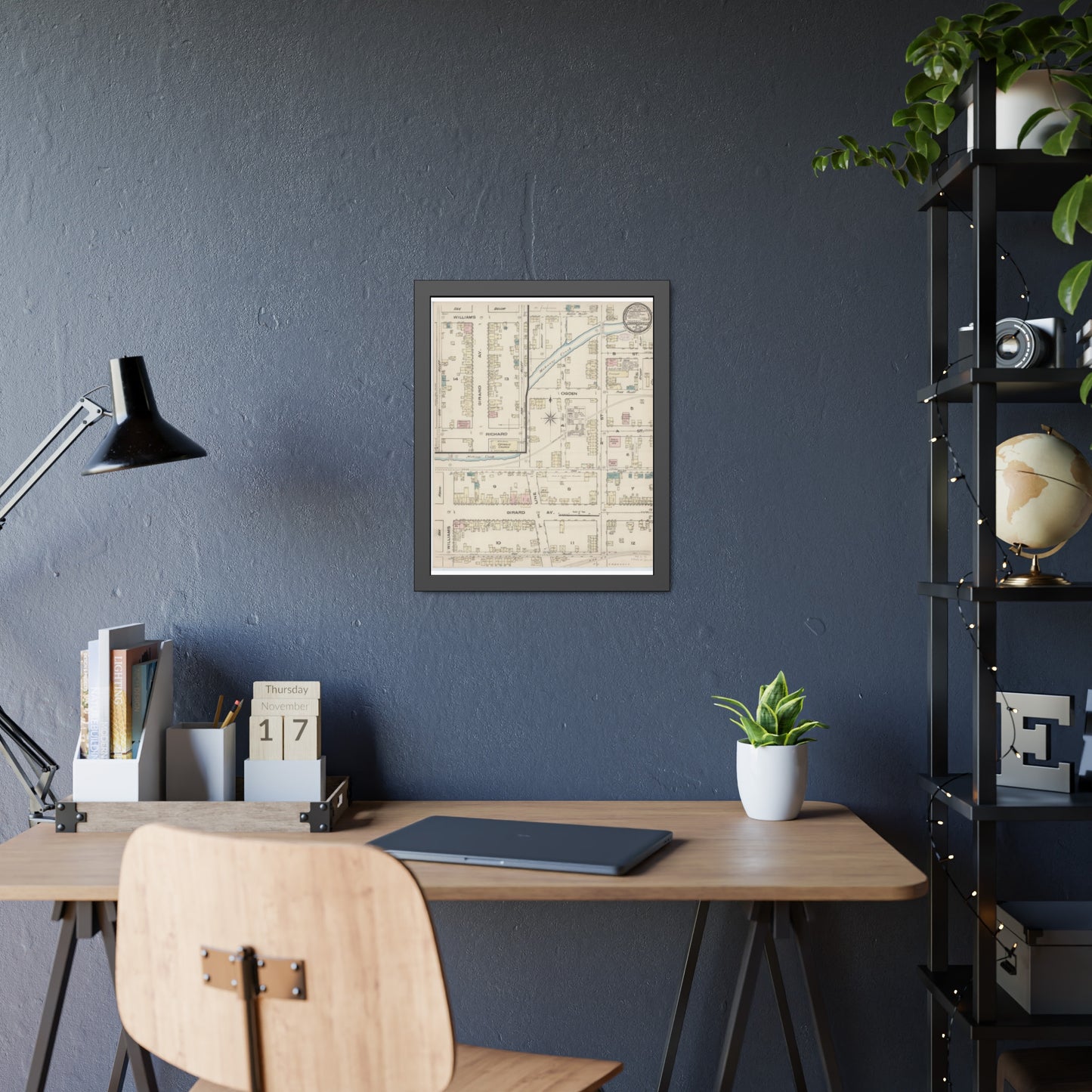 Sanborn Fire Insurance Maps — Girardville — Framed