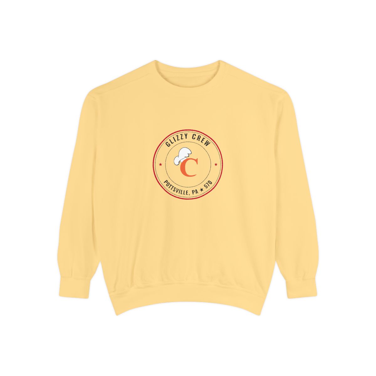 The Coney Island Glizzy Crew Crewneck - Hot Weiners — Butter, front