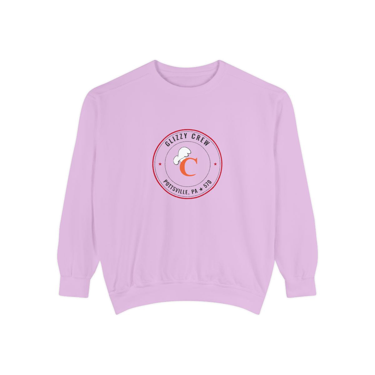 The Coney Island Glizzy Crew Crewneck - Hot Weiners — Orchid, front